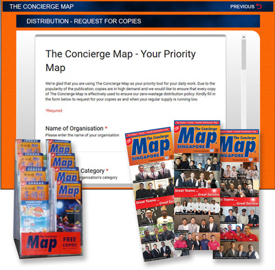 Request for copies of The Concierge Map®
